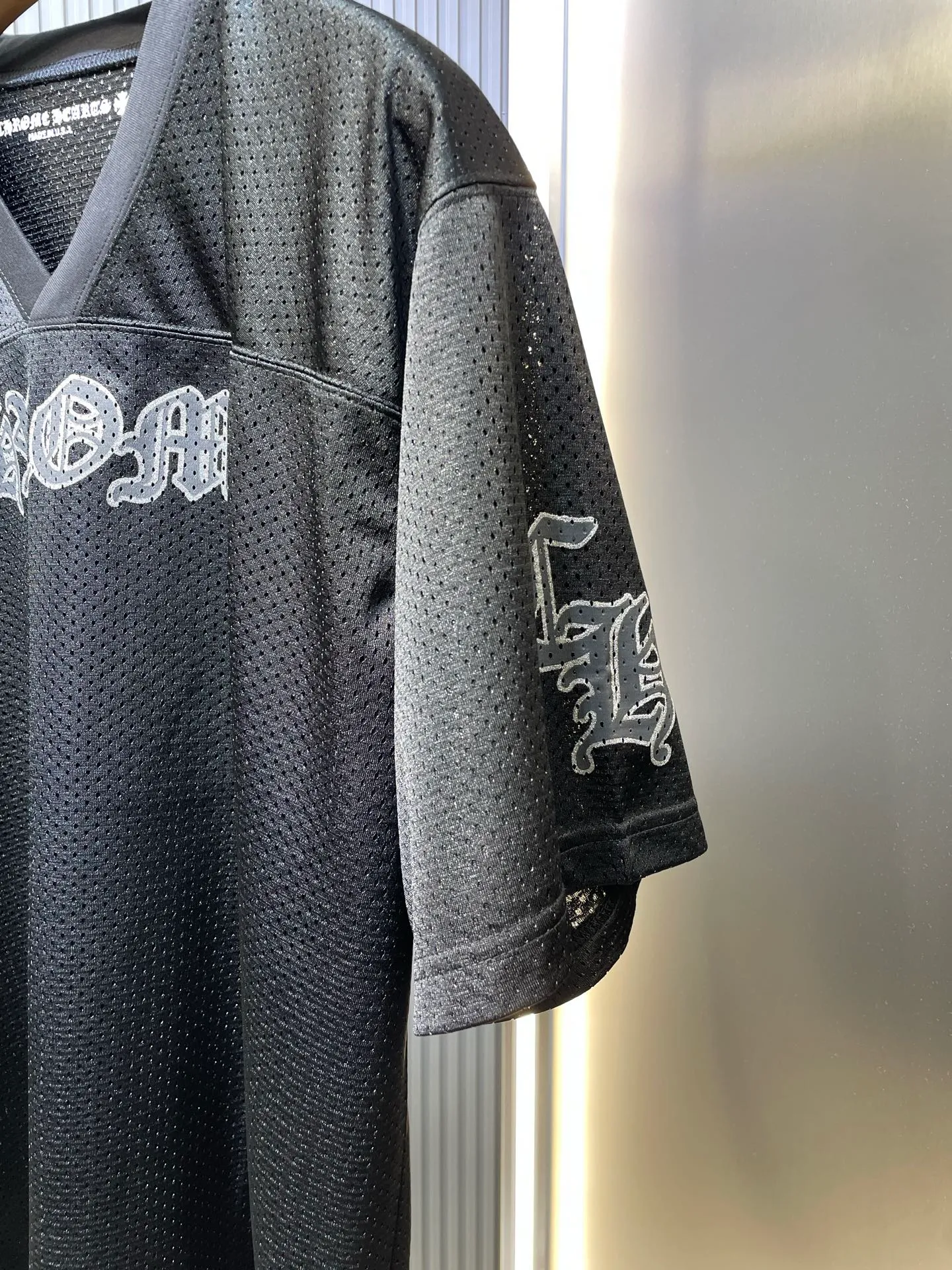 🅿️300 CH Croix Heart🌟【Top original order】25SS glitter ice hockey top YB open plate fixed dyeing color the highest version on the market The fabric is made of high-density 100D bird's eye cloth Double-sided mesh positioning is very time-consuming The cost of labor loss is very high Non-single layer thin transparent bottom junk on the market Same style for men and women OS version size: s m l